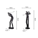 Minimalist white golf sculpture resin figurines living room decor