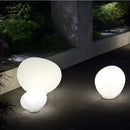 Minimalist white goose egg led floor lamp bedroom decor