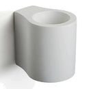 Minimalist white & gray gypsum wall lamp for living room diffused light
