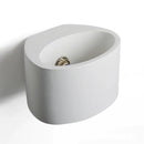 Minimalist white & gray gypsum wall lamp for living room diffused light