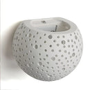 Minimalist white & gray gypsum wall lamp for living room diffused light