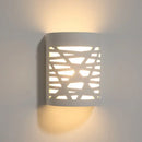 Minimalist white & gray gypsum wall lamp for living room diffused light