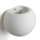 Minimalist white & gray gypsum wall lamp for living room diffused light