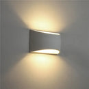 Minimalist white & gray gypsum wall lamp for living room diffused light