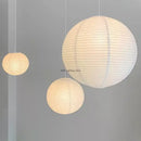 Minimalist white handwoven art pendant lamp living room light
