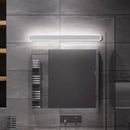 Minimalist white led mirror wall sconce bathroom warm white light