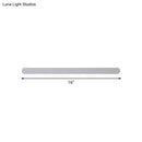 Minimalist white led mirror wall sconce bathroom warm white light