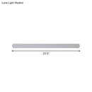 Minimalist white led mirror wall sconce bathroom warm white light