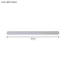 Minimalist white led mirror wall sconce bathroom warm white light