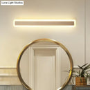 Minimalist white led vanity light bathroom wall sconce