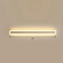 Minimalist white led vanity light bathroom wall sconce