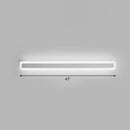 Minimalist white led vanity light bathroom wall sconce