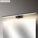 Minimalist white led wall mount light fixture bathroom vanity lighting
