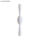 Minimalist white linear wall sconce lighting for living room