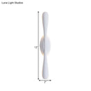 Minimalist white linear wall sconce lighting for living room