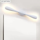 Minimalist white linear wall sconce lighting for living room