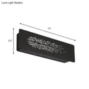 DecorBites™ 12" Minimalist Linear LED Wall Sconce in Black/White: Up and Down Iron Shade Wall Mount Lamp