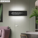 DecorBites™ 12" Minimalist Linear LED Wall Sconce in Black/White: Up and Down Iron Shade Wall Mount Lamp