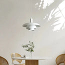 Minimalist white petal pendant light dining room decorbites cream style