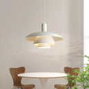 Minimalist white petal pendant light dining room decorbites cream style