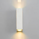 Minimalist white rectangle wall light – bedroom aluminum sconce