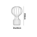 Minimalist white ribbed cocoon silk table lamp for bedroom