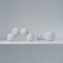Minimalist white speckled geometric ceramic handicraft living room sphere