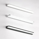 Minimalist white stainless steel led wall light bathroom fixture