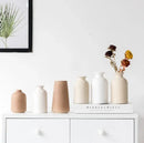 Minimalist white & terracotta decorbites ceramic vase dining room decor