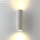 DecorBites™ Nordic Terrazzo Shade Up/Down Wall Sconce with 2-Bulb Cylindrical Lamp for Stairs
