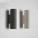 DecorBites™ Nordic Terrazzo Shade Up/Down Wall Sconce with 2-Bulb Cylindrical Lamp for Stairs