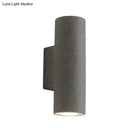 DecorBites™ Nordic Terrazzo Shade Up/Down Wall Sconce with 2-Bulb Cylindrical Lamp for Stairs