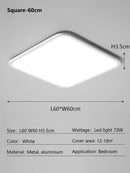 Minimalist white ultra thin led ceiling light for living room