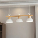 Minimalist wood and white decorbites bird light pendant dining room