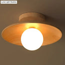DecorBites™ Sleek Wooden Ceiling Light - Mini Semi Flush Mount Hallway Lamp