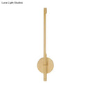 Minimalist yellow bamboo wall mounted sconce bedroom white natural light