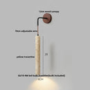 Minimalist yellow travertine adjustable led wall sconce bedroom light