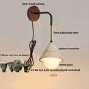 Minimalist yellow travertine adjustable led wall sconce bedroom light