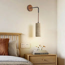 Minimalist yellow travertine adjustable led wall sconce bedroom light