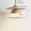 Minimalist yellow travertine stone pendant light for dining room