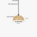 Minimalist yellow travertine stone pendant light for dining room