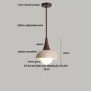 Minimalist yellow travertine stone pendant light for dining room