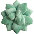 Mint green 3d succulent cactus pillow living room plush cushion