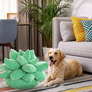 Mint green 3d succulent cactus pillow living room plush cushion