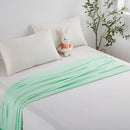 Mint green bamboo fiber cooling summer blanket bedroom diamond quilt