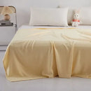 Mint green bamboo fiber cooling summer blanket bedroom diamond quilt