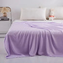 Mint green bamboo fiber cooling summer blanket bedroom diamond quilt