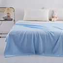 Mint green bamboo fiber cooling summer blanket bedroom diamond quilt