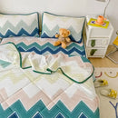 DecorBites™ Cool Feeling Silky Summer Comforter & Latex Fitted Sheet Set