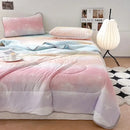DecorBites™ Cool Feeling Silky Summer Comforter & Latex Fitted Sheet Set